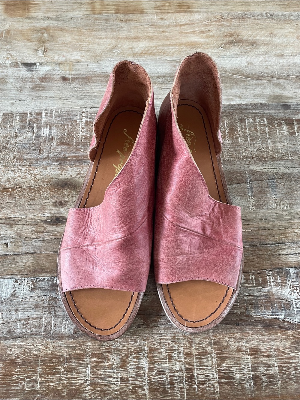 Free People Mont Blanc Asymmetrical Leather Ankle Sandals